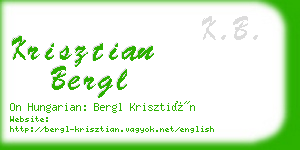 krisztian bergl business card